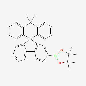 2-(10,10-Dimethyl-10H-spiro[anthracene-9,9'-fluoren]-2'-yl)-4,4,5,5-tetramethyl-1,3,2-dioxaborolane chemical structure (CAS 2231620-89-4)