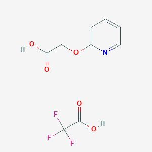2-(2-PYRIDYLOXY)ACETIC ACID;2,2,2-TRIFLUOROACETIC ACID chemical structure (CAS 2231675-04-8)