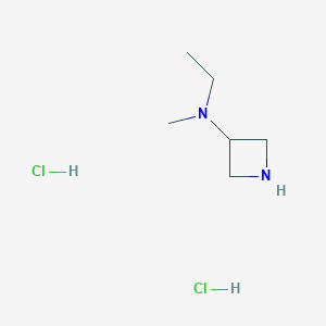 N-Ethyl-N-methylazetidin-3-amine dihydrochloride chemical structure (CAS 2231676-11-0)
