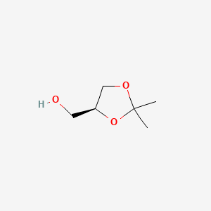 (S)-(+)-2,2-Dimethyl-1,3-dioxolane-4-methanol chemical structure (CAS 22323-82-6)