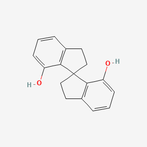 (R)-2,2',3,3'-Tetrahydro-1,1'-spirobi[indene]-7,7'-diol chemical structure (CAS 223259-62-9)