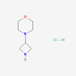4-(Azetidin-3-yl)morpholine hydrochloride chemical structure (CAS 223381-71-3)