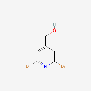 (2,6-Dibromopyridin-4-yl)methanol chemical structure (CAS 223463-02-3)