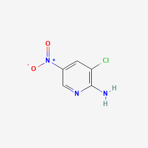 2-Amino-3-chloro-5-nitropyridine chemical structure (CAS 22353-35-1)