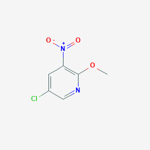 5-Chloro-2-methoxy-3-nitropyridine chemical structure (CAS 22353-52-2)