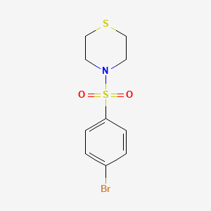 4-((4-Bromophenyl)sulfonyl)thiomorpholine chemical structure (CAS 223555-81-5)