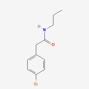 2-(4-Bromophenyl)-N-propylacetamide chemical structure (CAS 223555-91-7)