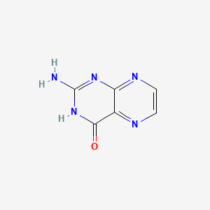 2-Aminopteridin-4(8H)-one chemical structure (CAS 2236-60-4)