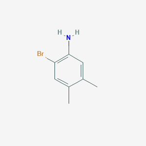 2-Bromo-4,5-dimethylaniline chemical structure (CAS 22364-29-0)