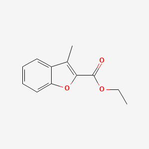 Ethyl 3-methylbenzofuran-2-carboxylate chemical structure (CAS 22367-82-4)