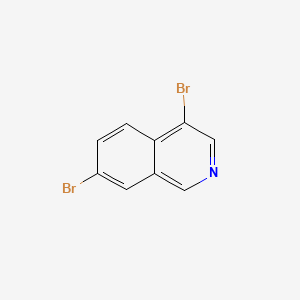 4,7-Dibromoisoquinoline chemical structure (CAS 223671-10-1)