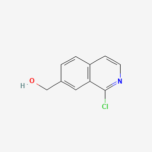 (1-Chloroisoquinolin-7-yl)methanol chemical structure (CAS 223671-64-5)