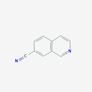 Isoquinoline-7-carbonitrile chemical structure (CAS 223671-92-9)