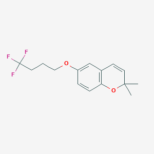 2,2-Dimethyl-6-(4,4,4-trifluorobutoxy)-2H-chromene chemical structure (CAS 223749-70-0)