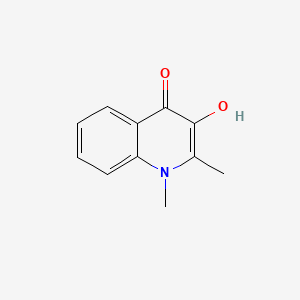 3-Hydroxy-1,2-dimethylquinolin-4(1H)-one chemical structure (CAS 223752-74-7)