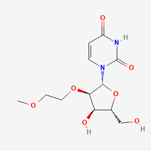 1-((2R,3R,4R,5R)-4-Hydroxy-5-(hydroxymethyl)-3-(2-methoxyethoxy)tetrahydrofuran-2-yl)pyrimidine-2,4(1H,3H)-dione chemical structure (CAS 223777-15-9)