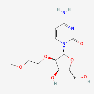 4-Amino-1-((2R,3R,4R,5R)-4-hydroxy-5-(hydroxymethyl)-3-(2-methoxyethoxy)tetrahydrofuran-2-yl)pyrimidin-2(1H)-one chemical structure (CAS 223777-16-0)