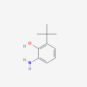 2-Amino-6-(tert-butyl)phenol chemical structure (CAS 22385-93-9)