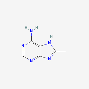 8-Methyl-7H-purin-6-amine chemical structure (CAS 22387-37-7)