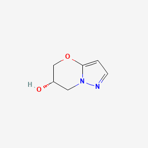 (S)-6,7-Dihydro-5H-pyrazolo[5,1-b][1,3]oxazin-6-ol chemical structure (CAS 2238822-14-3)