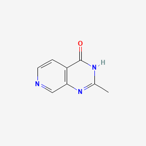 2-Methylpyrido[3,4-d]pyrimidin-4(1H)-one chemical structure (CAS 22389-85-1)