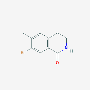 7-Bromo-6-methyl-3,4-dihydroisoquinolin-1(2H)-one chemical structure (CAS 2239309-43-2)