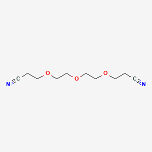3,3'-((Oxybis(ethane-2,1-diyl))bis(oxy))dipropanenitrile chemical structure (CAS 22397-31-5)