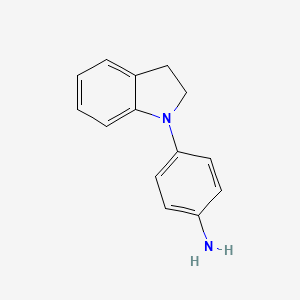 4-(Indolin-1-yl)aniline chemical structure (CAS 224036-13-9)