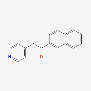 1-(Naphthalen-2-yl)-2-(pyridin-4-yl)ethanone chemical structure (CAS 224040-86-2)