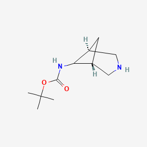 rel-tert-Butyl ((1R,5S,6r)-3-azabicyclo[3.1.1]heptan-6-yl)carbamate chemical structure (CAS 2241086-36-0)