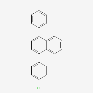 1-(4-Chlorophenyl)-4-phenylnaphthalene chemical structure (CAS 2241385-18-0)