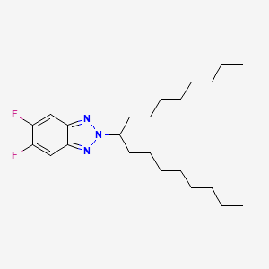 5,6-Difluoro-2-(heptadecan-9-yl)-2H-benzo[d][1,2,3]triazole chemical structure (CAS 2241425-12-5)
