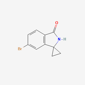 6'-Bromospiro[cyclopropane-1,1'-isoindolin]-3'-one chemical structure (CAS 2241580-81-2)