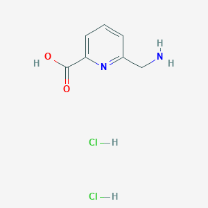 6-(Aminomethyl)picolinic acid dihydrochloride chemical structure (CAS 2241594-35-2)