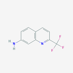 2-(Trifluoromethyl)quinolin-7-amine chemical structure (CAS 2241594-48-7)