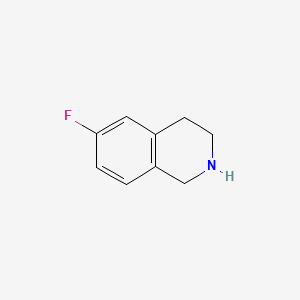 6-Fluoro-1,2,3,4-tetrahydroisoquinoline chemical structure (CAS 224161-37-9)