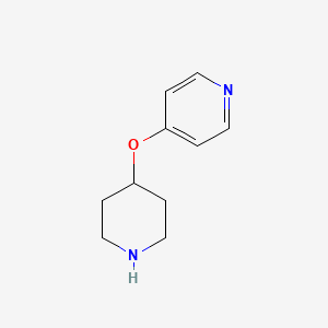 4-(Piperidin-4-yloxy)pyridine chemical structure (CAS 224178-65-8)
