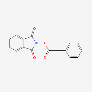1,3-Dioxoisoindolin-2-yl 2-methyl-2-phenylpropanoate chemical structure (CAS 2241846-03-5)