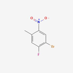 4-Bromo-5-fluoro-2-nitrotoluene chemical structure (CAS 224185-19-7)