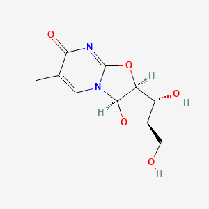 (2R,3R,3aS,9aR)-3-Hydroxy-2-(hydroxymethyl)-7-methyl-3,3a-dihydro-2H-furo[2',3':4,5]oxazolo[3,2-a]pyrimidin-6(9aH)-one chemical structure (CAS 22423-26-3)