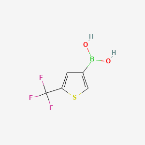 5-(Trifluoromethyl)thiophene-3-boronic acid chemical structure (CAS 2242644-66-0)