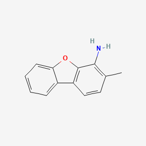 3-Methyldibenzo[b,d]furan-4-amine chemical structure (CAS 2242884-85-9)