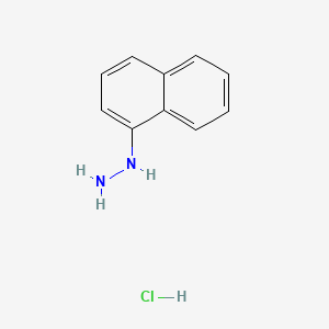 Naphthalen-1-ylhydrazine hydrochloride chemical structure (CAS 2243-56-3)