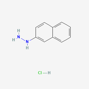 Naphthalen-2-ylhydrazine hydrochloride chemical structure (CAS 2243-58-5)