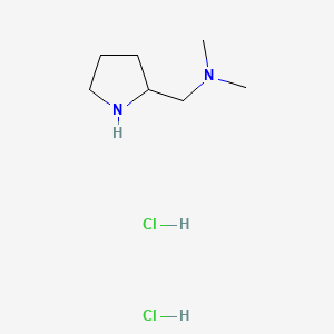 N,N-Dimethyl-1-(pyrrolidin-2-yl)methanamine dihydrochloride chemical structure (CAS 224309-57-3)