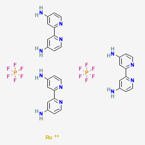 Tris(4,4'-diamino-2,2'-bipyridine)Ruthenium(II) bis(hexafluorophosphate) chemical structure (CAS 2243456-28-0)