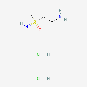 (2-Aminoethyl)(imino)(methyl)-l6-sulfanone dihydrochloride chemical structure (CAS 2243505-47-5)