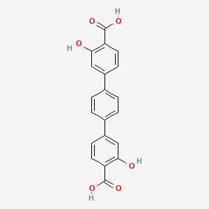 3,3''-Dihydroxy-[1,1':4',1''-terphenyl]-4,4''-dicarboxylic acid chemical structure (CAS 2243651-18-3)