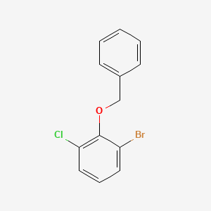 2-(Benzyloxy)-1-bromo-3-chlorobenzene chemical structure (CAS 2244107-77-3)