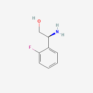 (S)-2-Amino-2-(2-fluorophenyl)ethanol chemical structure (CAS 224434-02-0)